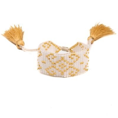 Pulsera tribu blanca