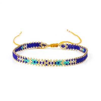 tobillera miyuki Navy blue - Tomasa Joyas