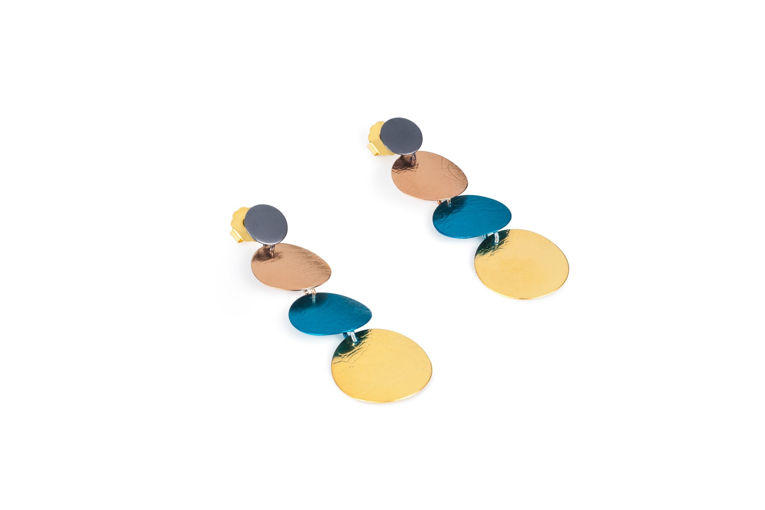 Aretes monedas colors